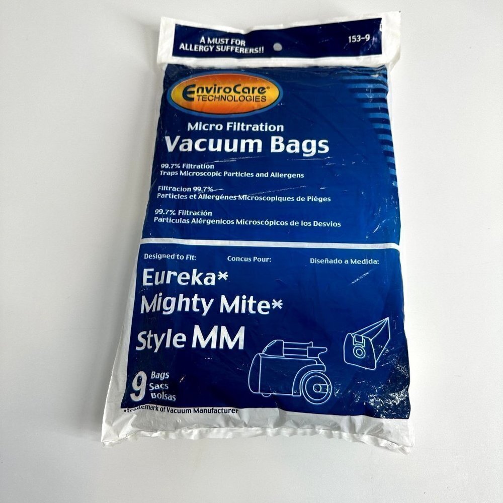 Micro Filtration Vacuum Bags Eureka Mighty Mite  Style MM 9 Bags